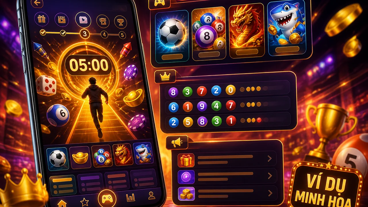 Bắt đầu trong 5 phút trên điện thoại: OKVIP cho người mới đọc tin và chọn game thế nào?